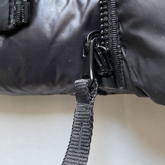 Zara Womens Black Reversible Insulated Hooded Full Zip Puffer Jacket Size M - Picture 15 of 16